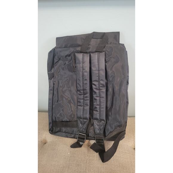 Vintage Disney Beauty and the Beast Musical Backpack Black Logo Bag NWT - Picture 2 of 3